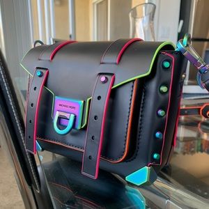 Michael Kors Manhattan Leather Crossbody Black